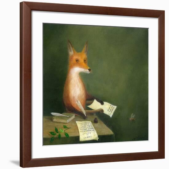 Michael Drayton Writing Poly-Olbion-DD McInnes-Framed Art Print