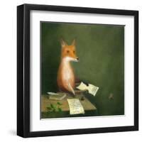 Michael Drayton Writing Poly-Olbion-DD McInnes-Framed Art Print