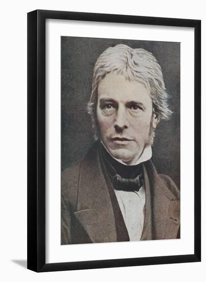 Michael Faraday, British Physicist and Chemist, Mid 19th Century-null-Framed Giclee Print