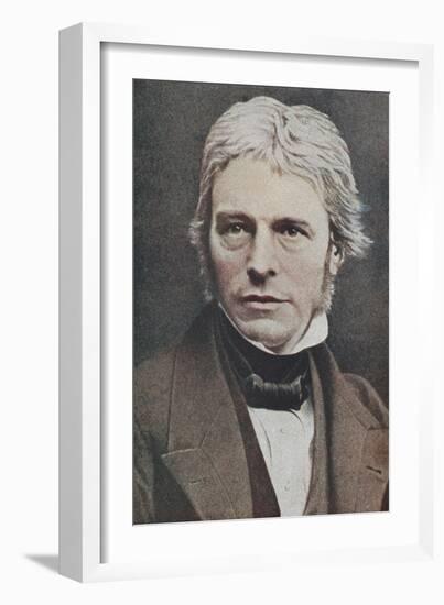 Michael Faraday, British Physicist and Chemist, Mid 19th Century-null-Framed Giclee Print