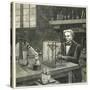 Michael Faraday, English Scientist Establishing the Fundamental Law of Electrolysis-null-Stretched Canvas