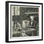 Michael Faraday, English Scientist Establishing the Fundamental Law of Electrolysis-null-Framed Art Print