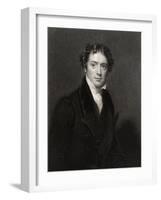 Michael Faraday, Engraved by J. Cochran, from 'National Portrait Gallery, Volume V', Published…-Henry William Pickersgill-Framed Giclee Print