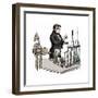 Michael Faraday lecturing at the Royal Institution, London, 1835 (20th century).-Unknown-Framed Giclee Print