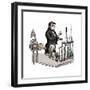 Michael Faraday lecturing at the Royal Institution, London, 1835 (20th century).-Unknown-Framed Giclee Print