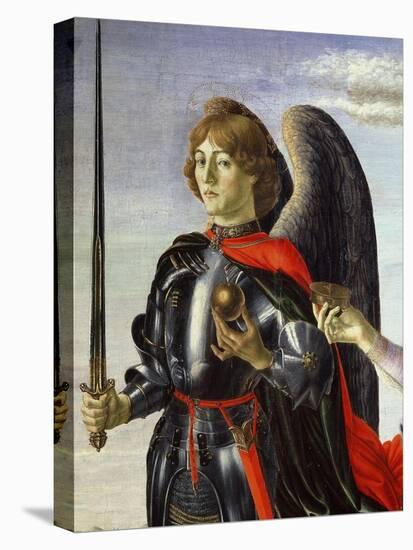 Michael, from Tobias and the Three Archangels (Detail)-Francesco Botticini-Stretched Canvas