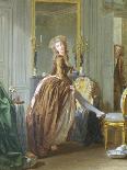 In the Artist's Studio, C.1792-95 (Oil on Canvas)-Michel Garnier-Giclee Print