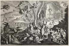 Diabolical Goings-On at the Sabbat, Ladies Yield to Demonic Temptations-Michael Herr-Mounted Art Print