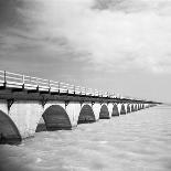 View of the Seven Mile Bridge from the Camping Areas-Michael J. Ackerman-Mounted Photographic Print