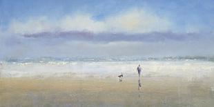Beachside Stroll-Michael J^ Sanders-Mounted Art Print