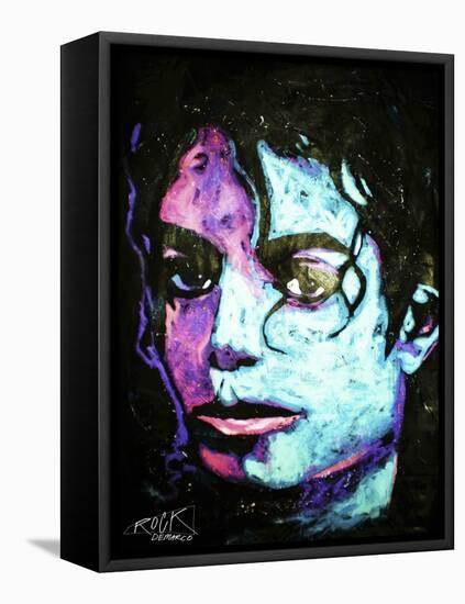 Michael Jackson 001-Rock Demarco-Framed Stretched Canvas