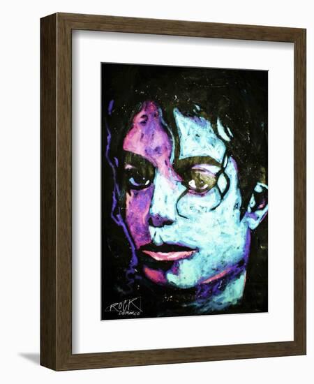 Michael Jackson 001-Rock Demarco-Framed Giclee Print