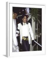 Michael Jackson Attending the Academy Awards-David Mcgough-Framed Premium Photographic Print