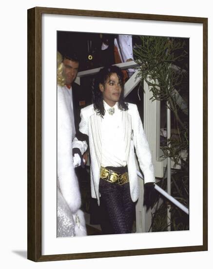 Michael Jackson Attending the Academy Awards-David Mcgough-Framed Premium Photographic Print