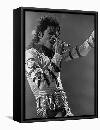 Michael Jackson Performing-null-Framed Stretched Canvas