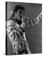 Michael Jackson Performing-null-Stretched Canvas