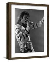 Michael Jackson Performing-null-Framed Premium Photographic Print