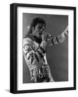 Michael Jackson Performing-null-Framed Premium Photographic Print