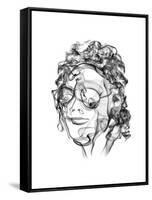 Michael Jackson-Octavian Mielu-Framed Stretched Canvas