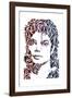 Michael Jackson-Cristian Mielu-Framed Premium Giclee Print