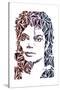 Michael Jackson-Cristian Mielu-Stretched Canvas