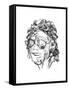 Michael Jackson-Octavian Mielu-Framed Stretched Canvas