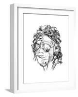 Michael Jackson-Octavian Mielu-Framed Art Print