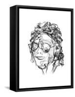 Michael Jackson-Octavian Mielu-Framed Stretched Canvas