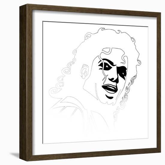 Michael Jackson-Logan Huxley-Framed Art Print