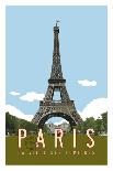 Paris Travel Poster-Michael Jon Watt-Giclee Print