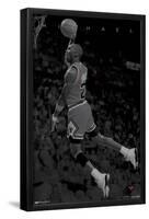 Michael Jordan - Black and White-Trends International-Framed Poster