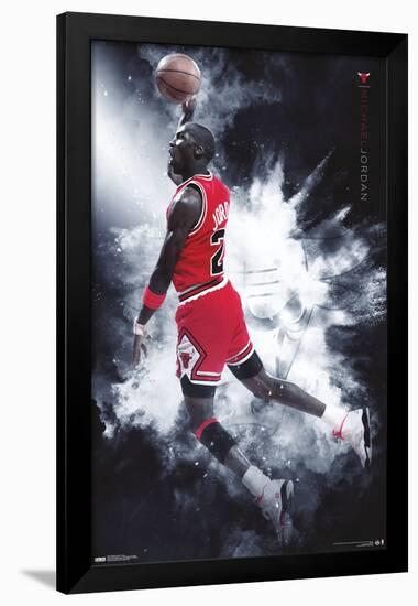 Michael Jordan - Burst-Trends International-Framed Poster