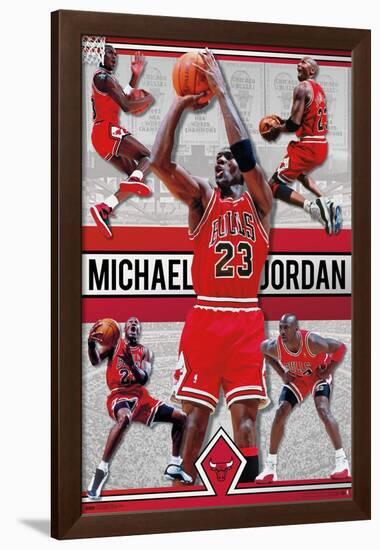 Michael Jordan - Collage-Trends International-Framed Poster