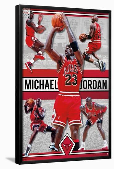 Michael Jordan - Collage-Trends International-Framed Poster