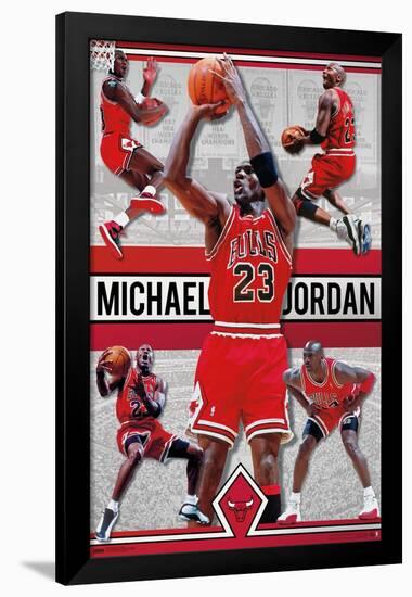 Michael Jordan - Collage-Trends International-Framed Poster