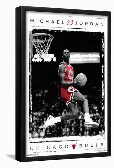 Michael Jordan - Dunk-Trends International-Framed Poster