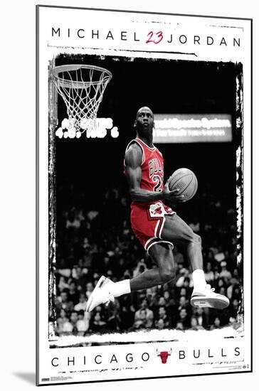 Michael Jordan - Dunk-Trends International-Mounted Poster