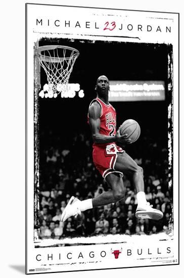 Michael Jordan - Dunk-Trends International-Mounted Poster