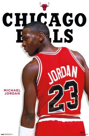 MICHAEL JORDAN - CHICAGO BULLS - 23 - JERSEY - Poster - 22 in x 34 in