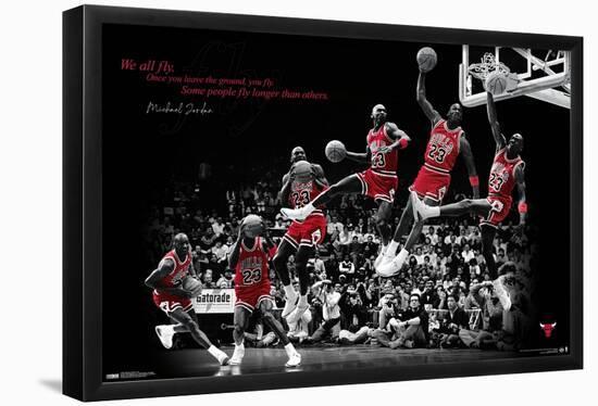 Michael Jordan - Fly-Trends International-Framed Poster