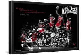 Michael Jordan - Fly-Trends International-Framed Poster