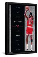 Michael Jordan - Heart-Trends International-Framed Poster