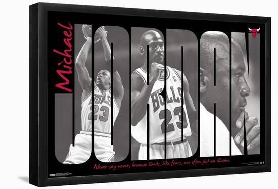 Michael Jordan - Never Say Never-Trends International-Framed Poster