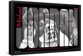 Michael Jordan - Never Say Never-Trends International-Framed Poster