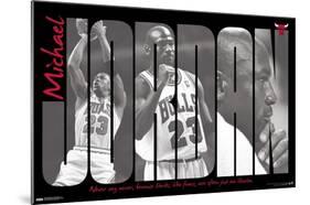 Michael Jordan - Never Say Never-Trends International-Mounted Poster