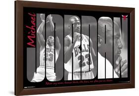 Michael Jordan - Never Say Never-Trends International-Framed Poster