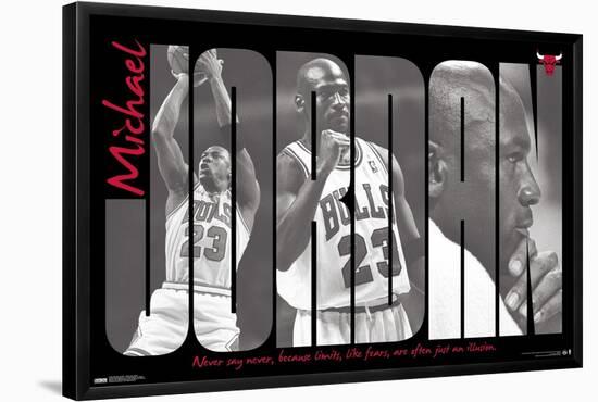 Michael Jordan - Never Say Never-Trends International-Framed Poster