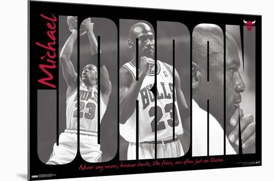 Michael Jordan - Never Say Never-Trends International-Mounted Poster