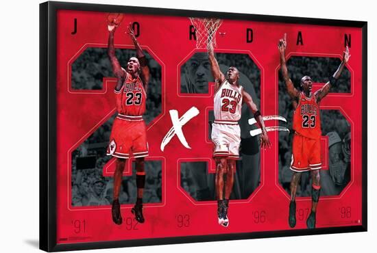 Michael Jordan - Six-Trends International-Framed Poster