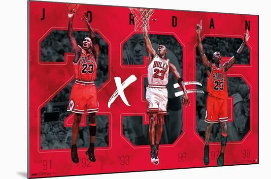 Michael Jordan - Six-Trends International-Mounted Poster